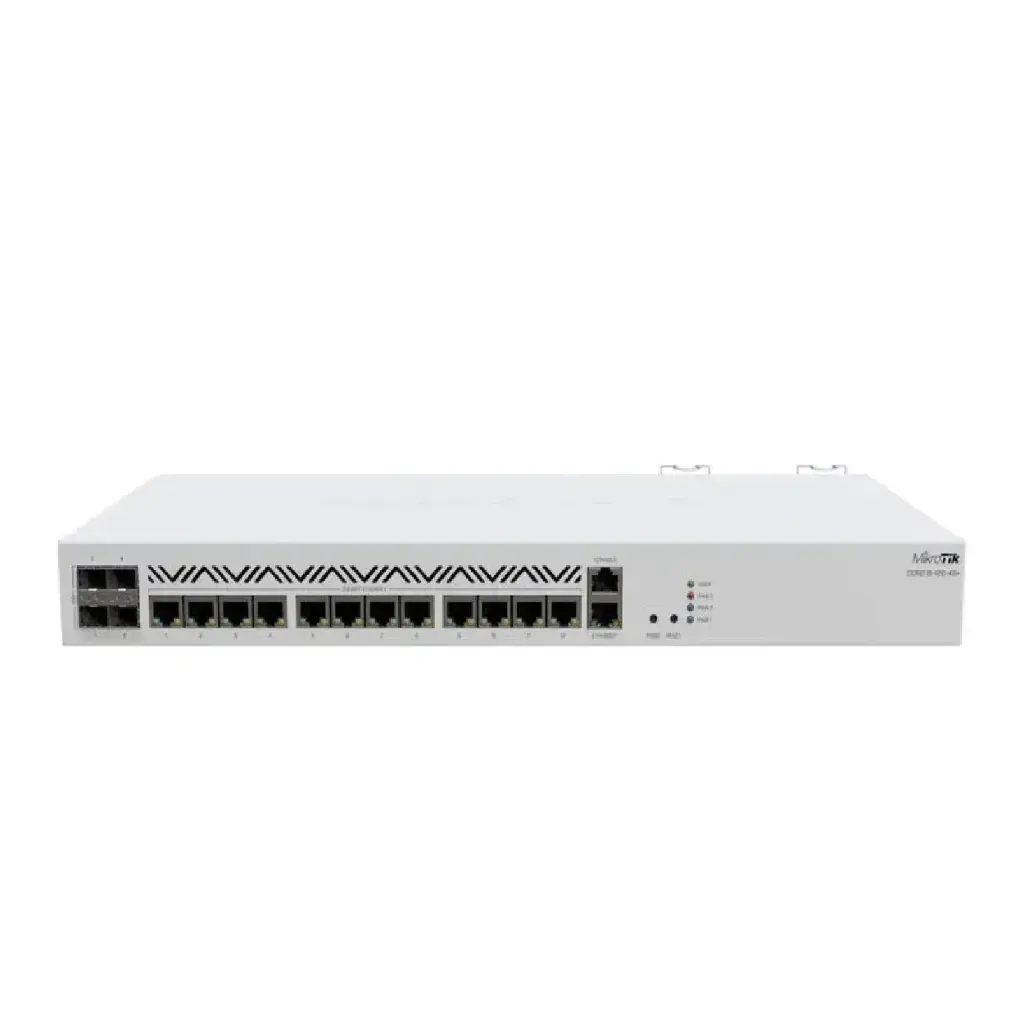 Router empresarial MikroTik CCR2116-12G-4S+ con RouterOS L6