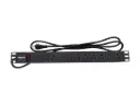 PDU Horizontal 1U 15A 125V con Supresor de Picos para Rack 19” / FIBRACK FPD10-15