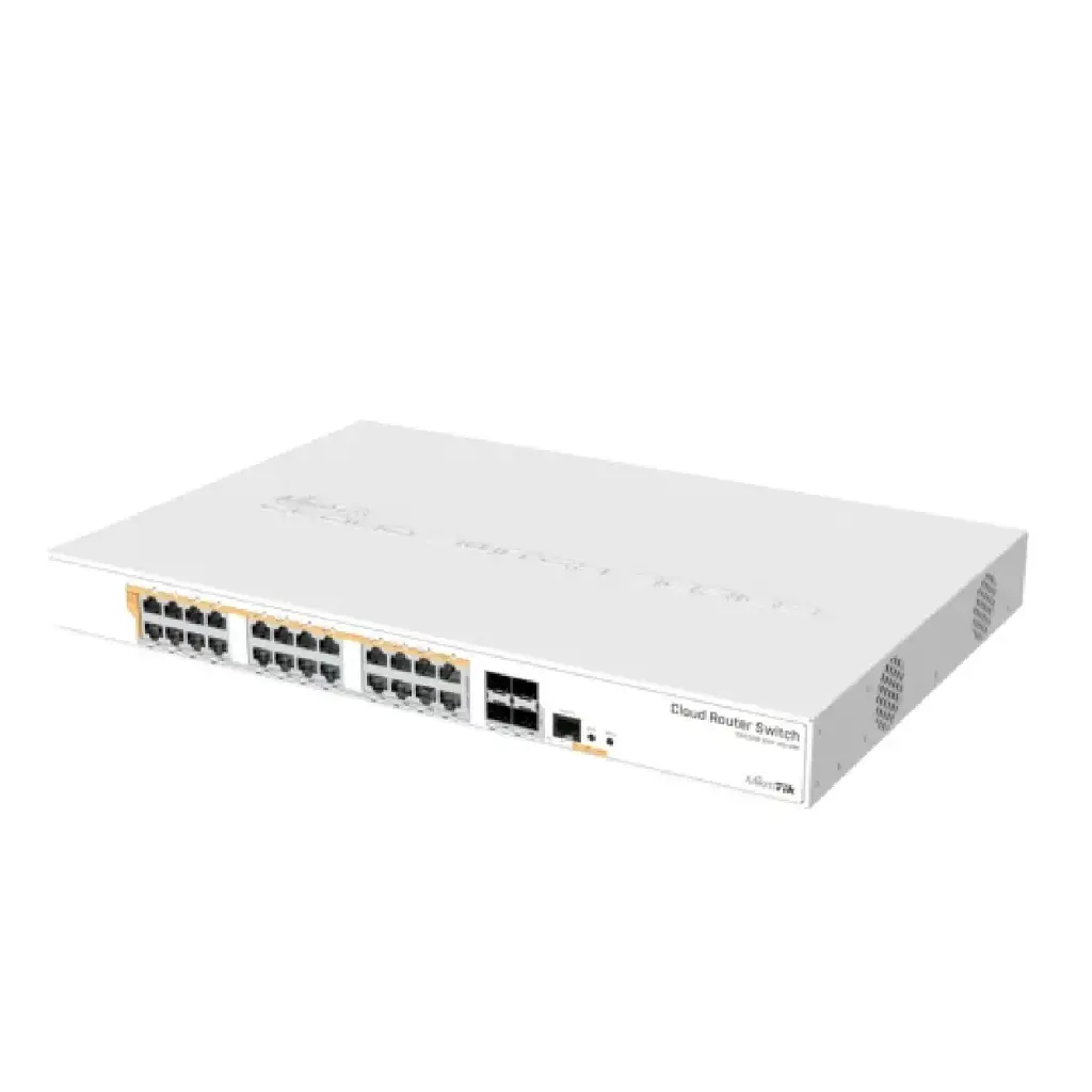 Switch MikroTik CRS328-24P-4S+RM 24 Puertos Gigabit PoE y 4 SFP+ 10G