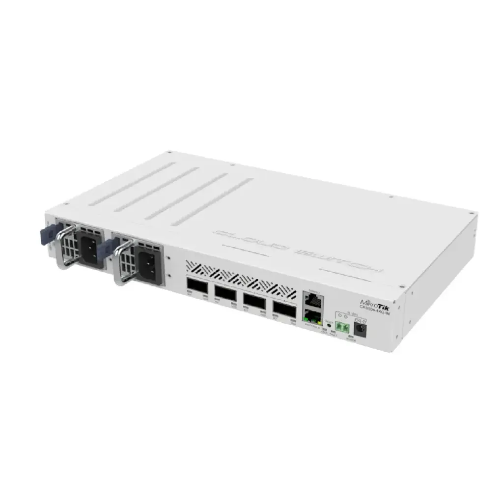 Switch MikroTik CRS504-4XQ-IN con 4 Puertos QSFP28 100G