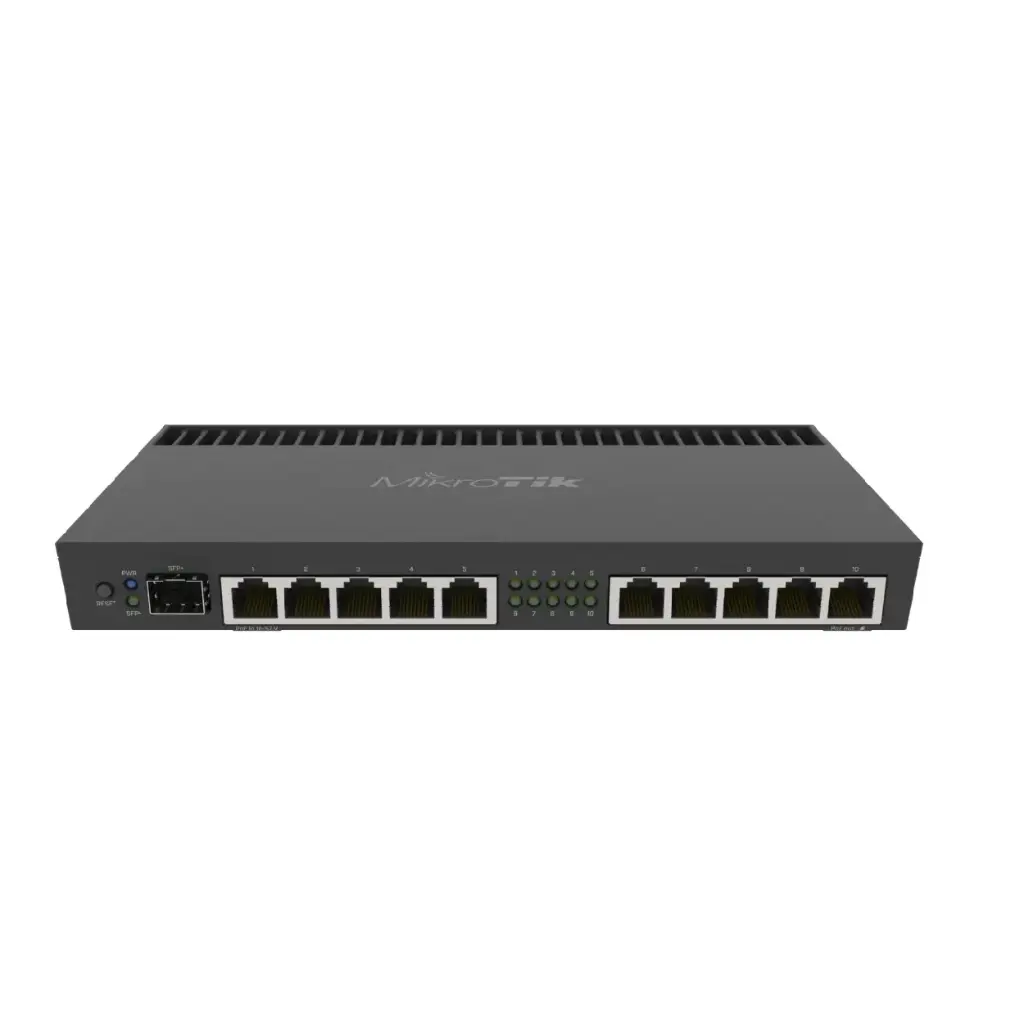 Router MikroTik RB4011iGS+RM con 10 Puertos Gigabit y SFP+ 10G