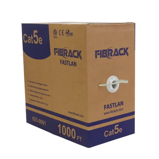 Cable UTP Cat5e Fibrack Fastlan 24AWG de cobre