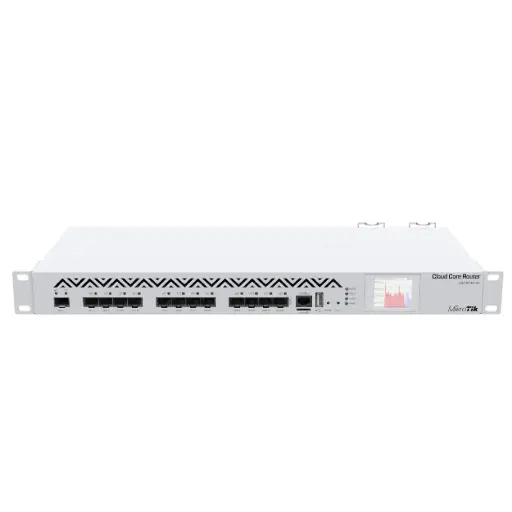 Router de fibra MikroTik CCR1016-12S-1S+ con RouterOS L6