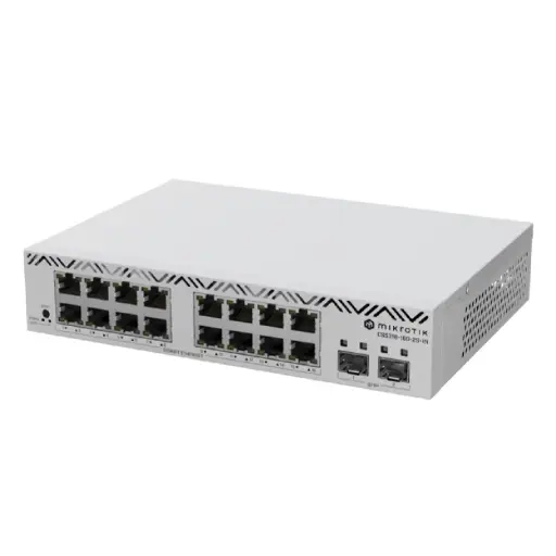 Switch MikroTik CSS318-16G-2S+IN con 16 Puertos Gigabit y 2 SFP+ 10G